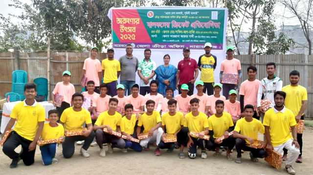 তারুণ্যের উৎসব-২০২৫ উদযাপন উপলক্ষে বালকদের ক্রিকেট প্রতিযোগিতা  