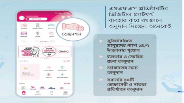 সুবিধাবঞ্চিতদের পাশে দাঁড়াতে বিকাশে ‘ডোনেশন’ সেবা