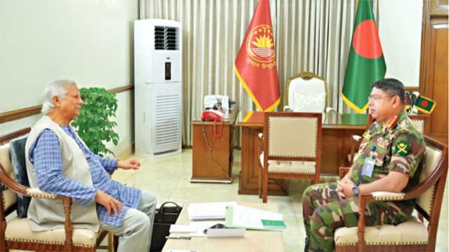 প্রধান উপদেষ্টাকে দেশের সামগ্রিক নিরাপত্তা পরিস্থিতি জানালেন সেনাপ্রধান