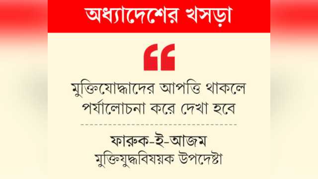 মুক্তিযুদ্ধ ও মুক্তিযোদ্ধার সংজ্ঞা নিয়ে আপত্তি